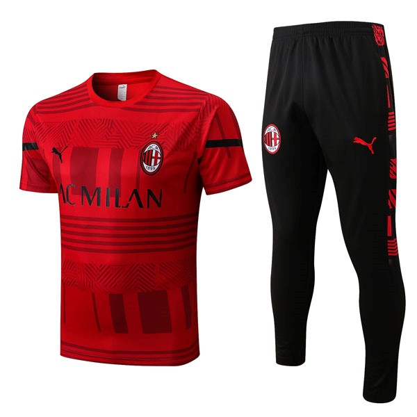 Camiseta AC Milan Conjunto Completo 2022/2023 Rojo